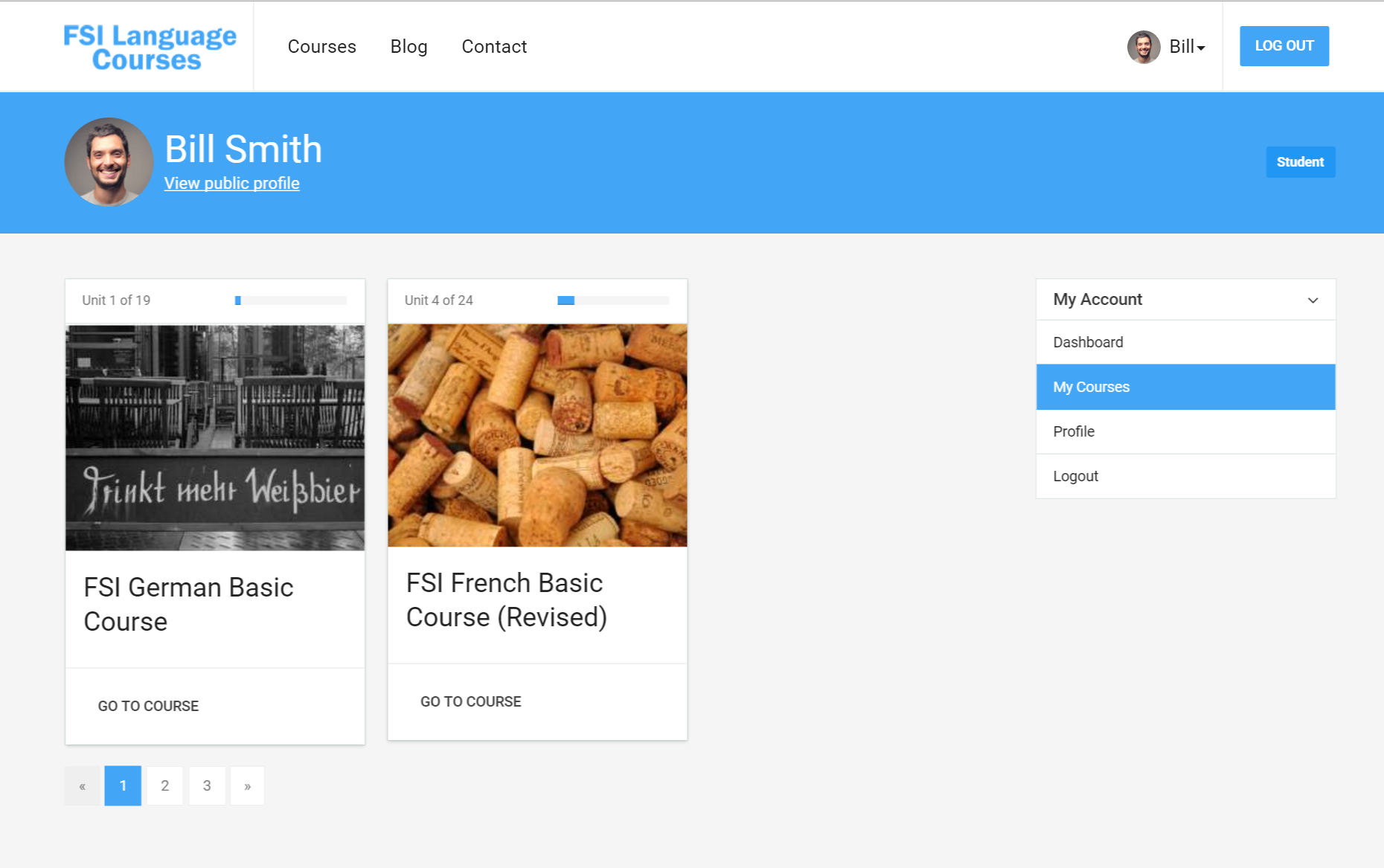 fsi web application dashboard